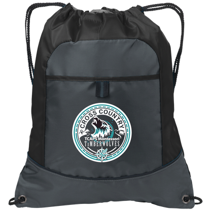 tcaps-montessori-cross-country-seal-white-port-authority-pocket-cinch-pack — Deep Smoke/Black — Front — source sha256 812ea16e205a4cbab3050a14b1011c72cbefc9160153f8919856d8c3634d1dfb — Color position 1