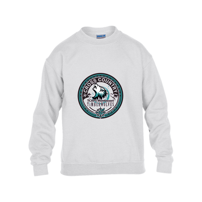 tcaps-montessori-cross-country-seal-gildan-kids-heavy-blend-fleece-crew — White — Front — source sha256 edafbdbf7f507b143e6f19ff62fe6c6d0d66fd567e268b18b9de057813809603 — Color position 4