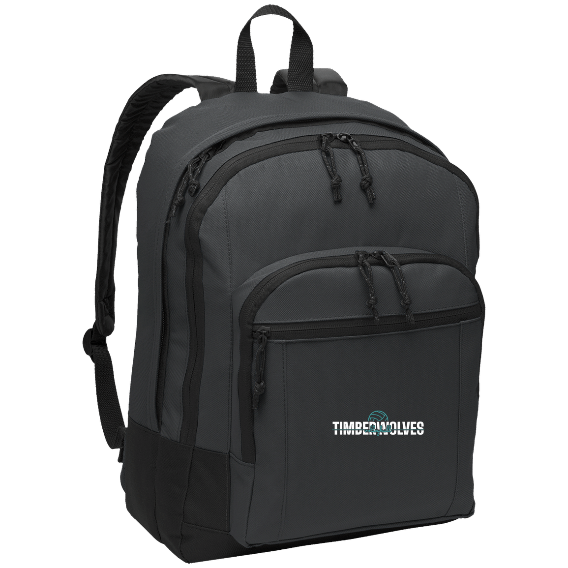 tcaps-montessori-dome-script-white-port-authority-basic-backpack — Dark Charcoal — Front — source sha256 bf9f253a92e84d681f903ec4d9a2275ad63588859a66b9e3fc7c89a39dcee931 — Color position 2
