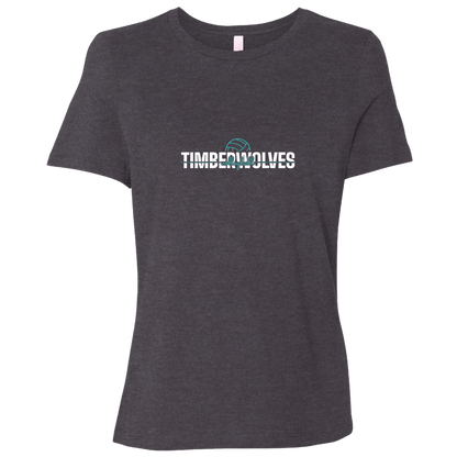 tcaps-montessori-dome-script-white-bella-canvas-ladies-relaxed-jersey-short-sleeve-t-shirt — Dark Grey Heather — Front — source sha256 c5a861e3983fda51c5d2967eaa755597e5096c61a4b8dfdb087a1c4be0b8e437 — Color position 2