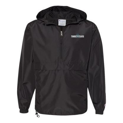 tcaps-montessori-dome-script-white-champion-unisex-packable-anorak-jacket — Black — Front — source sha256 da8fd404b76a8b9c3fd14b2f77a22dbb51292f91bbeb7b83b71d8e724792e145 — Color position 1