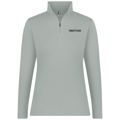 tcaps-montessori-dome-script-c2-womens-1-4-zip-pullover — Silver — Front — source sha256 fabe7da10d1b766e7c4b4e1277c53425dc1b5eec5c7177698cd690e293ee7099 — Color position 2