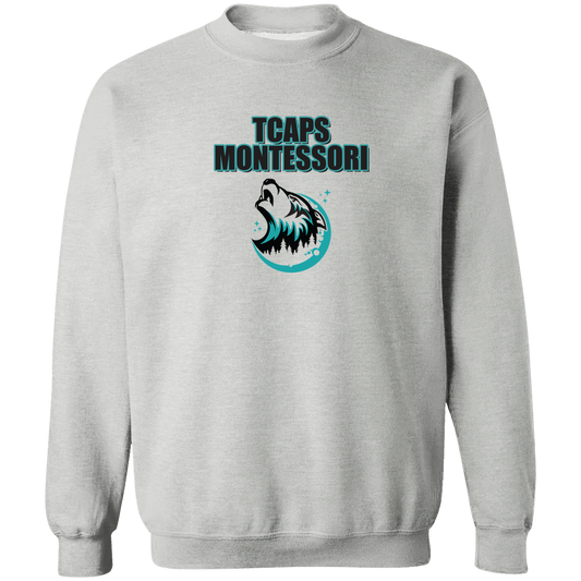 tcaps-montessori-echo-timberwolf-gildan-crewneck-pullover-sweatshirt — Sport Grey — Front — source sha256 39f1cd219f6639de4ad6e76d01255864149d2243e1ff31d36b5eaad667bd3a5c — Color position 1