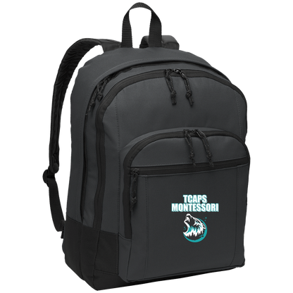 tcaps-montessori-echo-timberwolf-white-port-authority-basic-backpack — Dark Charcoal — Front — source sha256 3a5f133d53522d515b6ad85f76c74d785fe0393b88c7563bc67e3c3ca941a8ed — Color position 2