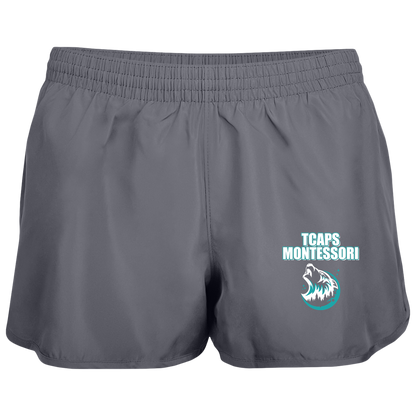 tcaps-montessori-echo-timberwolf-white-augusta-ladies-wayfarer-running-shorts — Graphite — Front — source sha256 3f2a34f99bce5caf9e2cddc7b8130e49c8a2866f4cc0f41975ce6544bd0871d0 — Color position 2