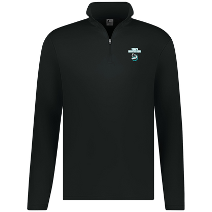 tcaps-montessori-echo-timberwolf-white-c2-mens-1-4-zip-pullover — Black — Front — source sha256 5b589374ad7b1082b265ce1929389f6329ce823beffe023d142a20db84ea81d2 — Color position 1