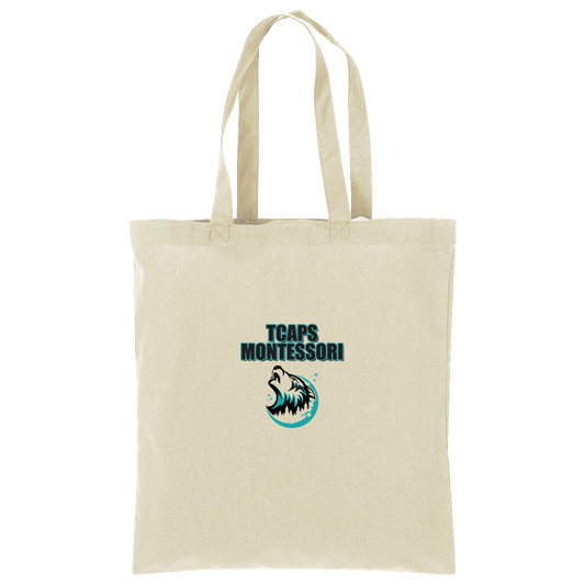 tcaps-montessori-echo-timberwolf-port-authority-core-cotton-tote — Natural — Front — source sha256 8ae2587808ffd6dc0a40d8857ef58dfed6a65b4d79905a087f18d7dca0dd7eab — Color position 2