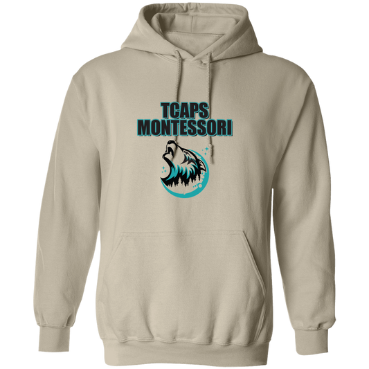 tcaps-montessori-echo-timberwolf-gildan-pullover-hoodie — Sand — Front — source sha256 9a236489eb2f78dc910baa75680a096984c62b7f5480e69aa3a10ecda117be50 — Color position 1