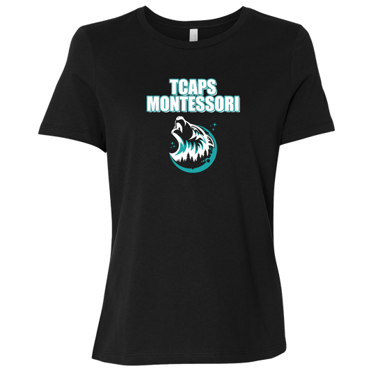 tcaps-montessori-echo-timberwolf-white-bella-canvas-ladies-relaxed-jersey-short-sleeve-t-shirt — Black — Front — source sha256 bd8285b7bc7e51d8563b69bbe4c1d4dad530a52c6b2cebb3752d3987be484450 — Color position 1