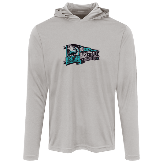 tcaps-montessori-heritage-pennant-sport-tek-mens-competitor-hooded-tee — Silver — Front — source sha256 1e9aca7391c0205348dc99cb4f60b2da53d317fc7f3dc9eae7ee51b6f188068d — Color position 3
