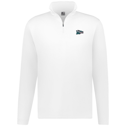 tcaps-montessori-heritage-pennant-c2-mens-1-4-zip-pullover — White — Front — source sha256 9b074d2fa2b623f9dc6658f4b08c39a4d2ab7a0f930782e1ae57bcaf39913314 — Color position 1