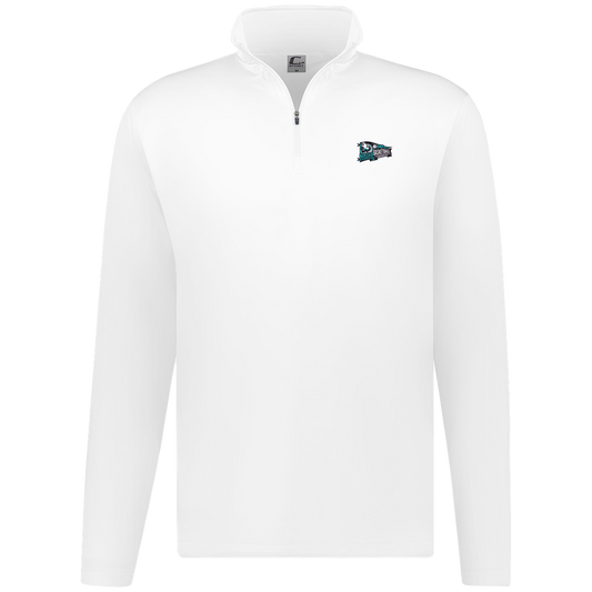 tcaps-montessori-heritage-pennant-c2-mens-1-4-zip-pullover — White — Front — source sha256 9b074d2fa2b623f9dc6658f4b08c39a4d2ab7a0f930782e1ae57bcaf39913314 — Color position 1