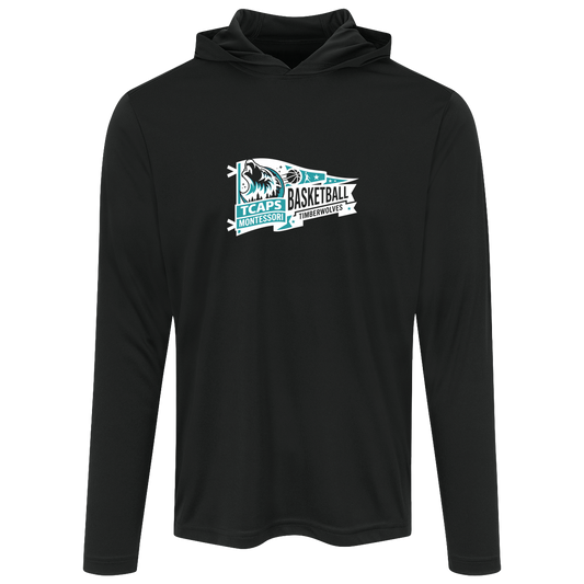 tcaps-montessori-heritage-pennant-white-sport-tek-mens-competitor-hooded-tee — Black — Front — source sha256 c0b69635081bfbb7b5662b891e9d8c04be446709f03b782448ee4b5d1c50bb5d — Color position 1