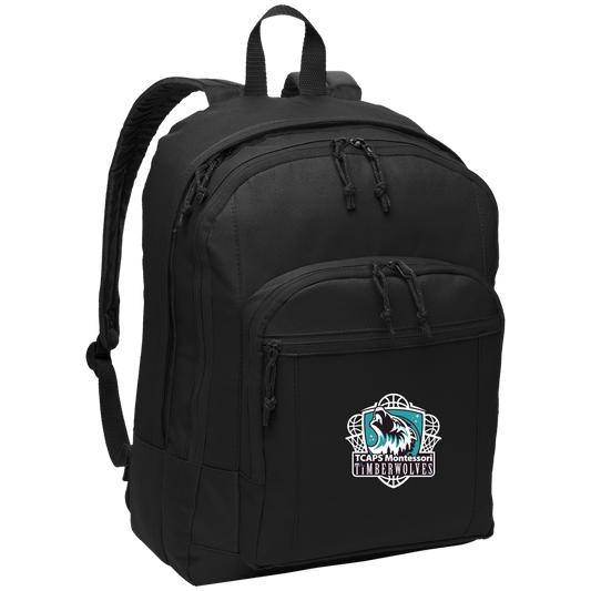tcaps-montessori-howling-timberwolf-white-port-authority-basic-backpack — Black — Front — source sha256 17c2c96c31015c1d100575ac06534efaae1fd04a33ac17d6093a0de417224fb9 — Color position 1