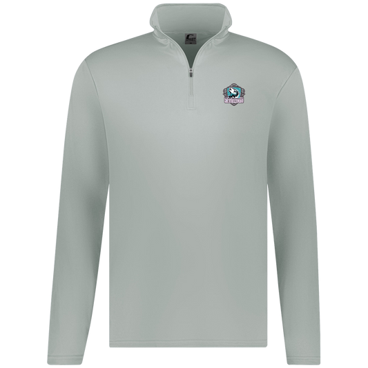 tcaps-montessori-howling-timberwolf-c2-mens-1-4-zip-pullover — Silver — Front — source sha256 1d503d693f9caf0ec0ef09720a5ff6de9f2ba148ba1e11545260ce7fd2ebfc6b — Color position 2