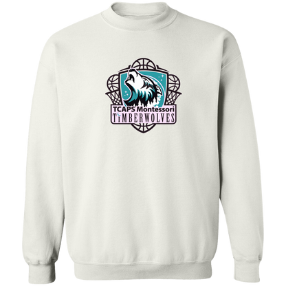 tcaps-montessori-howling-timberwolf-gildan-crewneck-pullover-sweatshirt — White — Front — source sha256 3bdf9d0da3ac006fca5ff6c5189d2794fba26e04d21d7de735cbbbdab32de949 — Color position 3