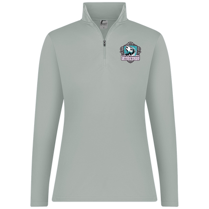 tcaps-montessori-howling-timberwolf-c2-womens-1-4-zip-pullover — Silver — Front — source sha256 4544e3678b1f3af1eae843198685a0d95b6eb25681919ecacdf4c79fe3585c90 — Color position 2