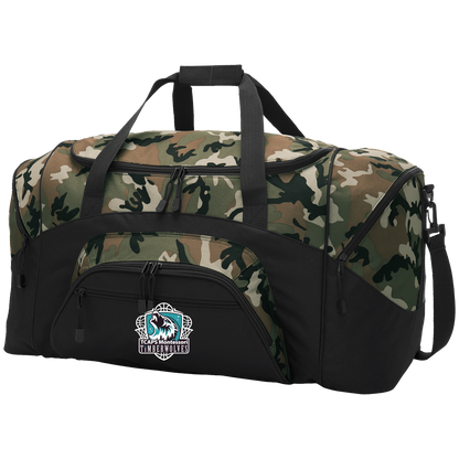 tcaps-montessori-howling-timberwolf-white-port-company-sport-duffel — Black/Camouflage — Front — source sha256 5ce1a6dc4fe6c303f4396d564018aacbc7cf5d3623f22be2c443ddbfc477a9f5 — Color position 3