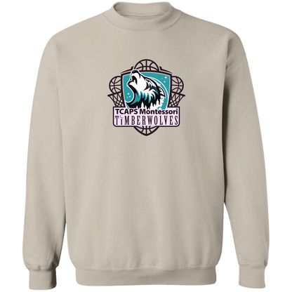 tcaps-montessori-howling-timberwolf-gildan-crewneck-pullover-sweatshirt — Sand — Front — source sha256 6614bb5a1a9dce081c678d25388cda3ce9923921574da96e997ed9b365156989 — Color position 5