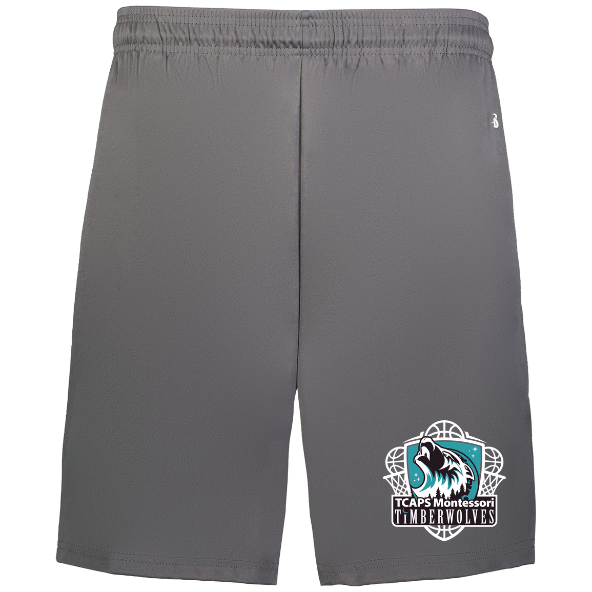 tcaps-montessori-howling-timberwolf-white-badger-adult-b-core-7-inch-short-with-pockets — Graphite — Front — source sha256 b61cb4d9fa3d17c544983c0fbaf33d06e943a93ec0fb2ea4f883786fdff529d4 — Color position 2