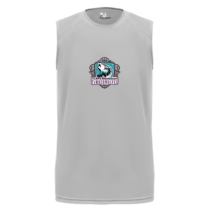 tcaps-montessori-howling-timberwolf-badger-b-core-sleeveless-performance-tee — Silver — Front — source sha256 f2f365e5f65f4c70f235a11187445aedc876388bf699dc32ffbc1b67b4fe870b — Color position 3