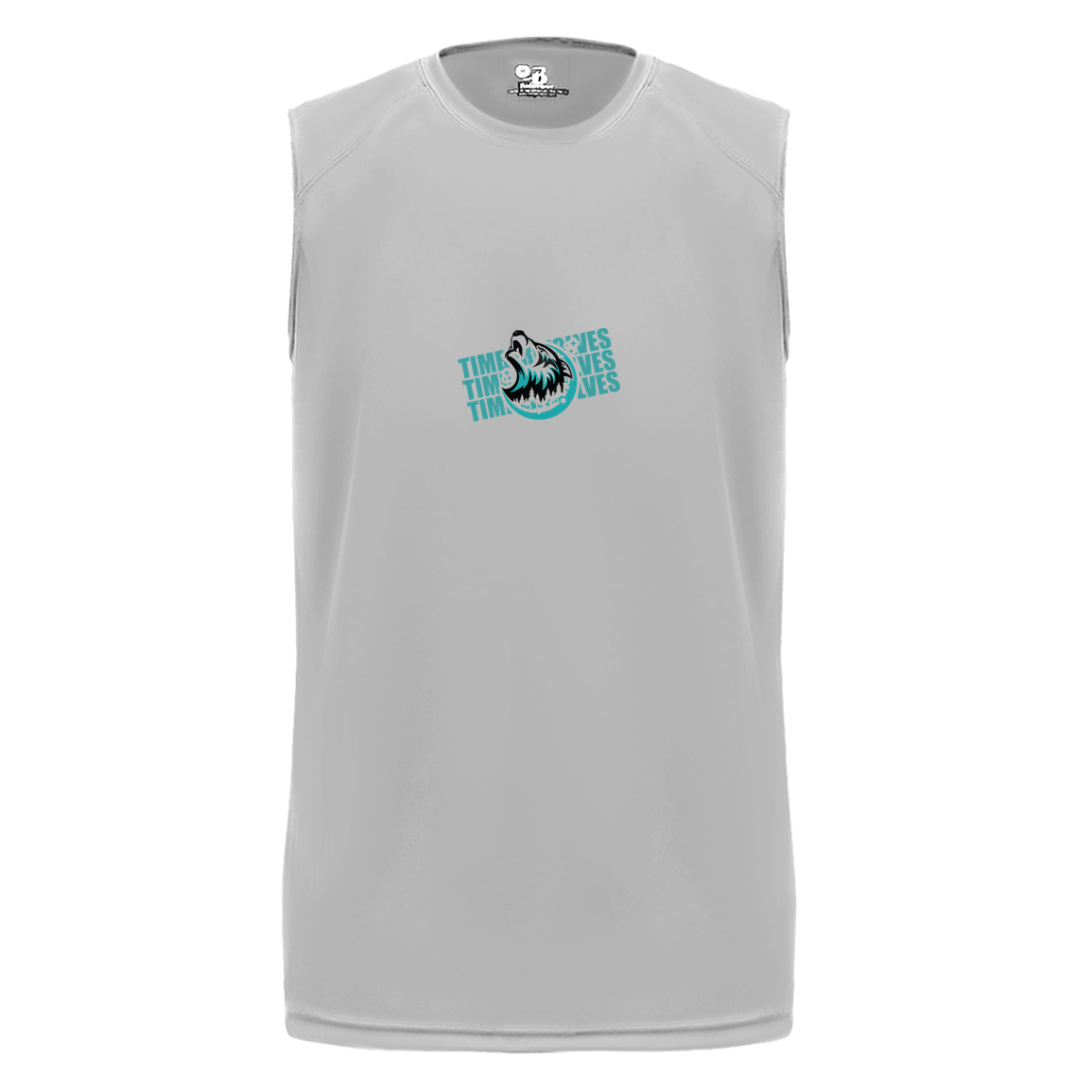 tcaps-montessori-logo-over-name-stack-badger-b-core-sleeveless-performance-tee — Silver — Front — source sha256 0684e6df79f19ca85f2595ef5bac4b595f40c65b2856f6980b9dcba6d048ab4d — Color position 3