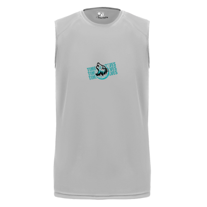 tcaps-montessori-logo-over-name-stack-badger-b-core-sleeveless-performance-tee — Silver — Front — source sha256 0684e6df79f19ca85f2595ef5bac4b595f40c65b2856f6980b9dcba6d048ab4d — Color position 3