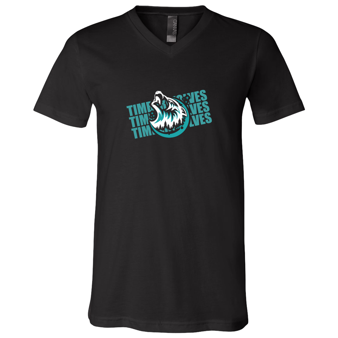 tcaps-montessori-logo-over-name-stack-white-bella-canvas-unisex-jersey-ss-v-neck-t-shirt — Black — Front — source sha256 1885080a4a884e8797d5a5ef61fc38eeceaa7b2262fde9763b78325e9e94e445 — Color position 1
