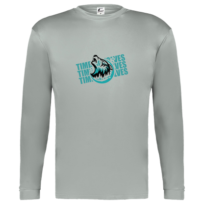 tcaps-montessori-logo-over-name-stack-c2-kids-performance-long-sleeve-tee — Silver — Front — source sha256 2418f8e03c0791d7babd5d5e7f611b94bd7975991be7d2cf959400bd7b966ac3 — Color position 3