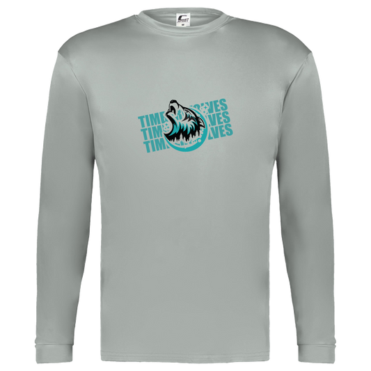 tcaps-montessori-logo-over-name-stack-c2-kids-performance-long-sleeve-tee — Silver — Front — source sha256 2418f8e03c0791d7babd5d5e7f611b94bd7975991be7d2cf959400bd7b966ac3 — Color position 3