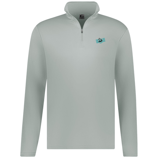 tcaps-montessori-logo-over-name-stack-c2-mens-1-4-zip-pullover — Silver — Front — source sha256 25091c265152e822c063118a3342e47a3954382069c8737aca37afa2695cd9a1 — Color position 2