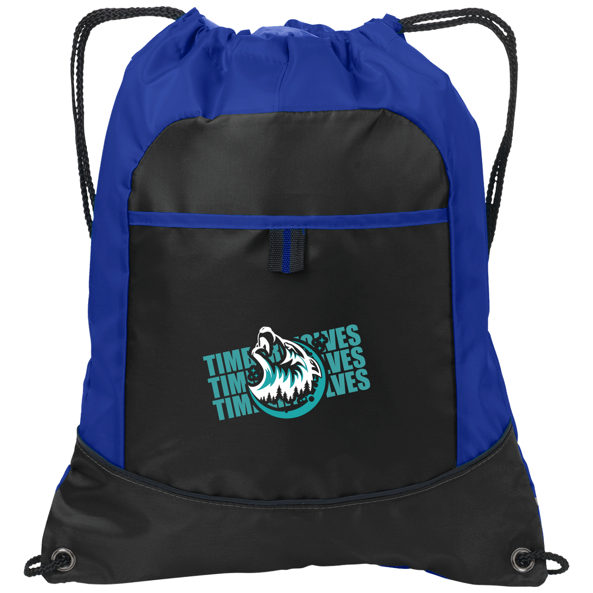 tcaps-montessori-logo-over-name-stack-white-port-authority-pocket-cinch-pack — Black/Hyper Blue — Front — source sha256 78007c1e5991a8f5e14072648aeea2878f8a1ee76054d68b8ad209a744434005 — Color position 2