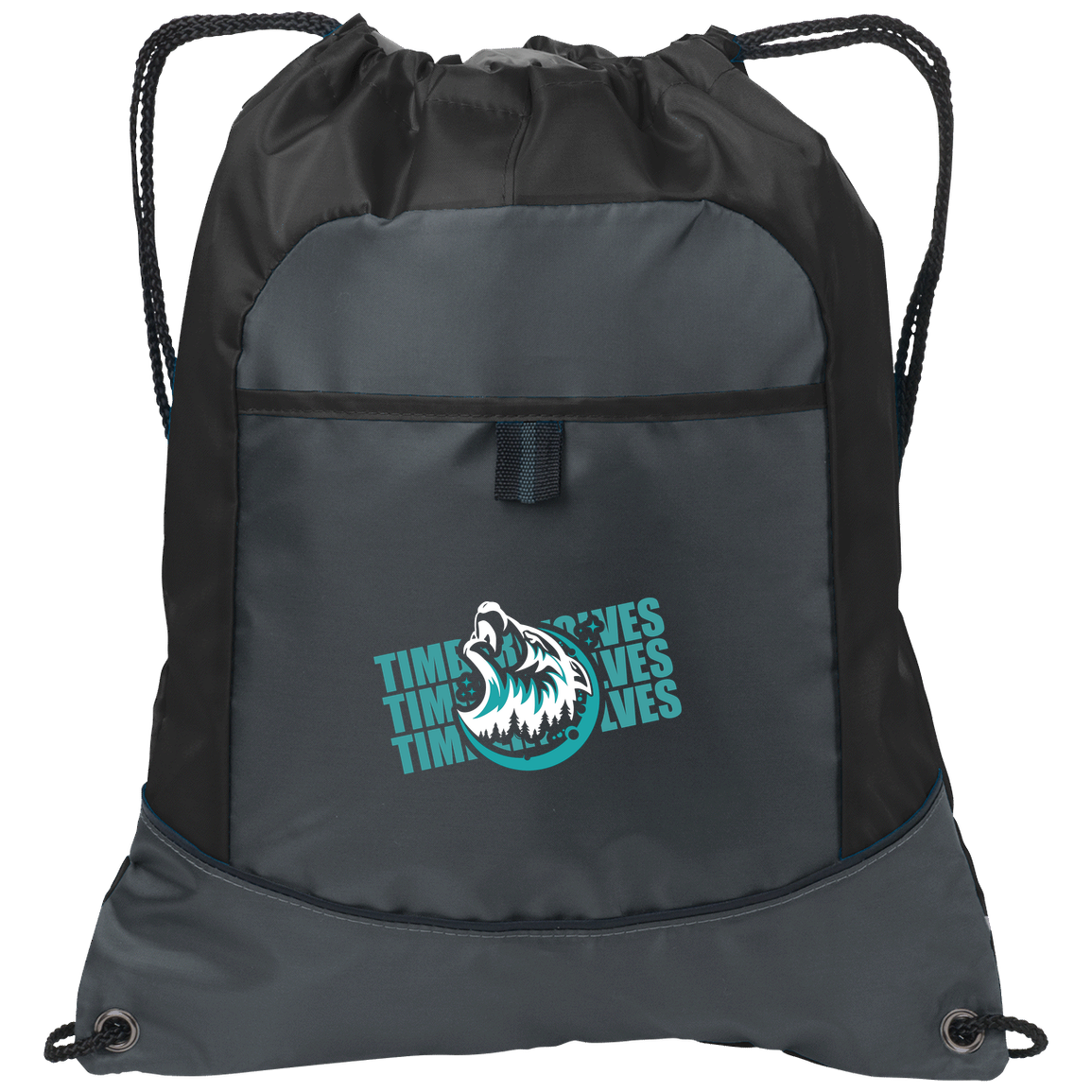 tcaps-montessori-logo-over-name-stack-white-port-authority-pocket-cinch-pack — Deep Smoke/Black — Front — source sha256 78828b65960c89dcd0fc680eae283d78eb85d54c283d1e41f00e0ba1a0581408 — Color position 1