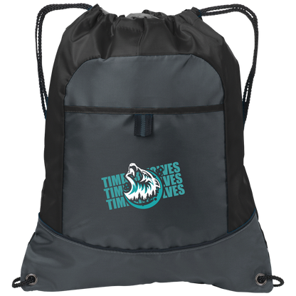 tcaps-montessori-logo-over-name-stack-white-port-authority-pocket-cinch-pack — Deep Smoke/Black — Front — source sha256 78828b65960c89dcd0fc680eae283d78eb85d54c283d1e41f00e0ba1a0581408 — Color position 1