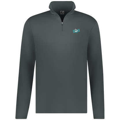 tcaps-montessori-logo-over-name-stack-white-c2-mens-1-4-zip-pullover — Graphite — Front — source sha256 b04cbba1bdb818a66eb1817dd92828bc7f87178ef2329590ae474ae5de1822ac — Color position 2