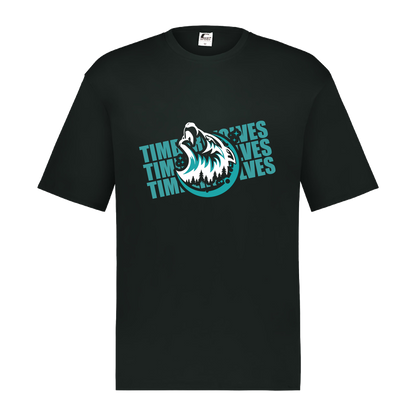 tcaps-montessori-logo-over-name-stack-white-c2-mens-performance-short-sleeve-tee — Black — Front — source sha256 d5efdb3177ea49659f958b5eacf9b1abdaa491224df3ef325218216c4947d0d8 — Color position 1