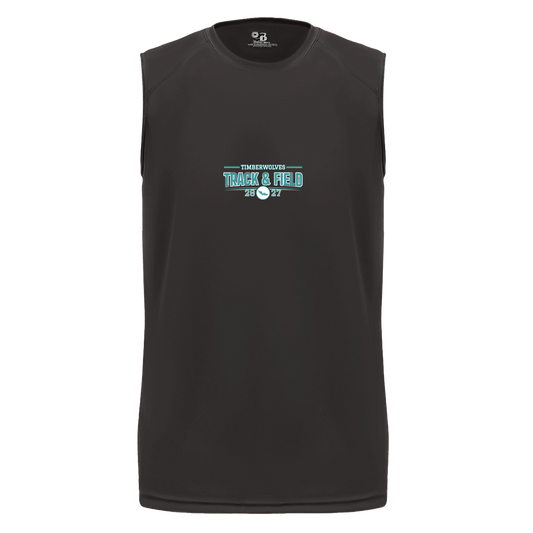tcaps-montessori-season-arc-2-white-badger-b-core-sleeveless-performance-tee — Black — Front — source sha256 ca2173a4f26cd9bea8d822abc046eddfd145e8a0278388e1bb8784bbfee6c3f6 — Color position 1