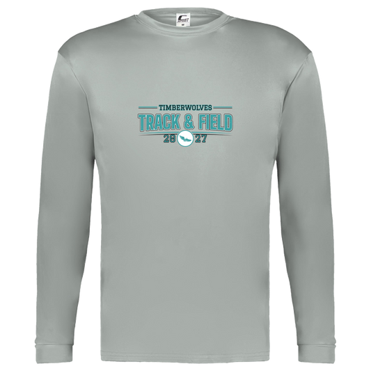 tcaps-montessori-season-arc-2-c2-kids-performance-long-sleeve-tee — Silver — Front — source sha256 f35e76dca5f78d0f36ac70522e09e5ffc67c64544ac0f7018b4999e4a6bf9732 — Color position 3