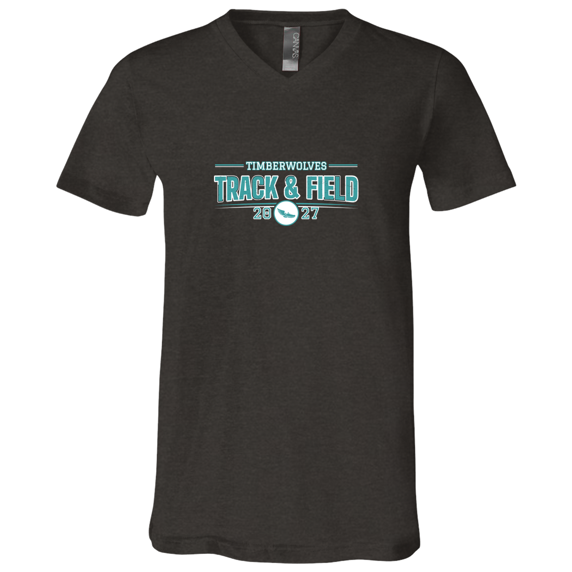 tcaps-montessori-season-arc-2-white-bella-canvas-unisex-jersey-ss-v-neck-t-shirt — Dark Grey Heather — Front — source sha256 fd6ebf9ebba415b35031a4786867c7e52551d7c27c91a391a96d9cf5e35d3061 — Color position 2