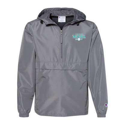 tcaps-montessori-season-arc-white-champion-unisex-packable-anorak-jacket — Graphite — Front — source sha256 3524a7b1a8b410d2254dd2b0bc45b8fd5095b21658839679f5c1fc656a5306ad — Color position 2