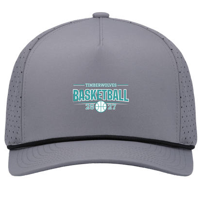 tcaps-montessori-season-arc-white-pacific-headwear-weekender-perforated-snapback-cap — Graphite/Black — Front — source sha256 3fa797d74ff4750e01cf4c1303142b26a820edf9d9e83253a206e9bc8aaed6ff — Color position 3