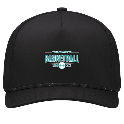 tcaps-montessori-season-arc-white-pacific-headwear-weekender-perforated-snapback-cap — Black/Black — Front — source sha256 6462bc55ac1a6cb65e5ef4d2b641b518ac4ef688149c832a8efae3f056102e43 — Color position 1