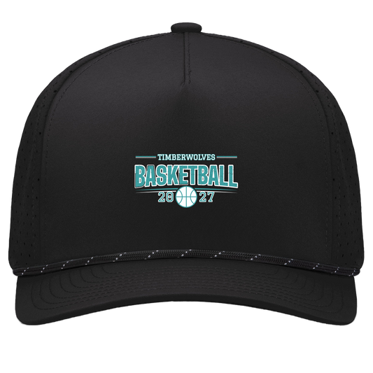 tcaps-montessori-season-arc-white-pacific-headwear-weekender-perforated-snapback-cap — Black/Black — Front — source sha256 6462bc55ac1a6cb65e5ef4d2b641b518ac4ef688149c832a8efae3f056102e43 — Color position 1