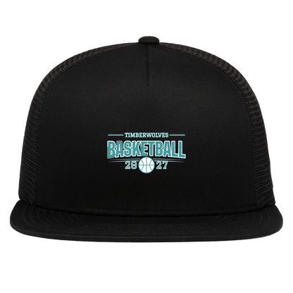 tcaps-montessori-season-arc-white-pacific-headwear-d-series-5-panel-trucker-snapback-cap — Black — Front — source sha256 6542cf634bd6cdb2d3f29e7fcc75af2363386eadf6eac6cb31e254465d519061 — Color position 1