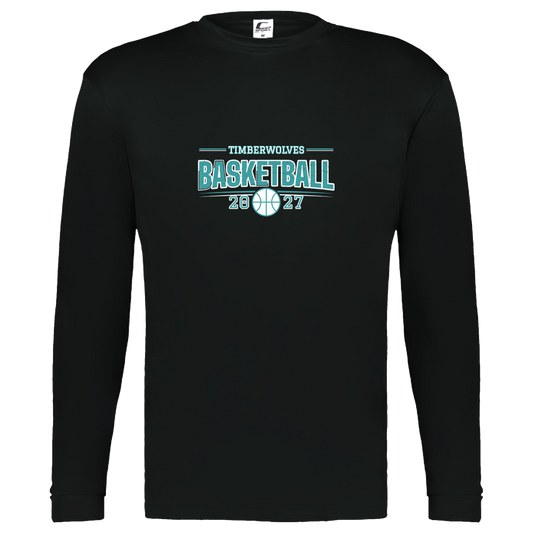 tcaps-montessori-season-arc-white-c2-kids-performance-long-sleeve-tee — Black — Front — source sha256 fc6a89e909039c0851eee8f9e4b559b0ca34ec58ba56ae13a24492d270737e40 — Color position 1