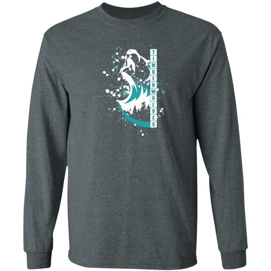 tcaps-montessori-split-mascot-white-gildan-ls-t-shirt-5-3-oz — Dark Heather — Front — source sha256 04112822498fb143a589a3c5ca18c0c3b048f7c55e54bdf321c1b1b98b996d44 — Color position 1