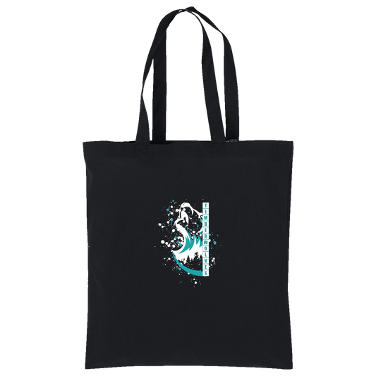 tcaps-montessori-split-mascot-white-port-authority-core-cotton-tote — Deep Black — Front — source sha256 158d406b862231bcbde92be796e63322e37391016107d2f75bd121f848900348 — Color position 1