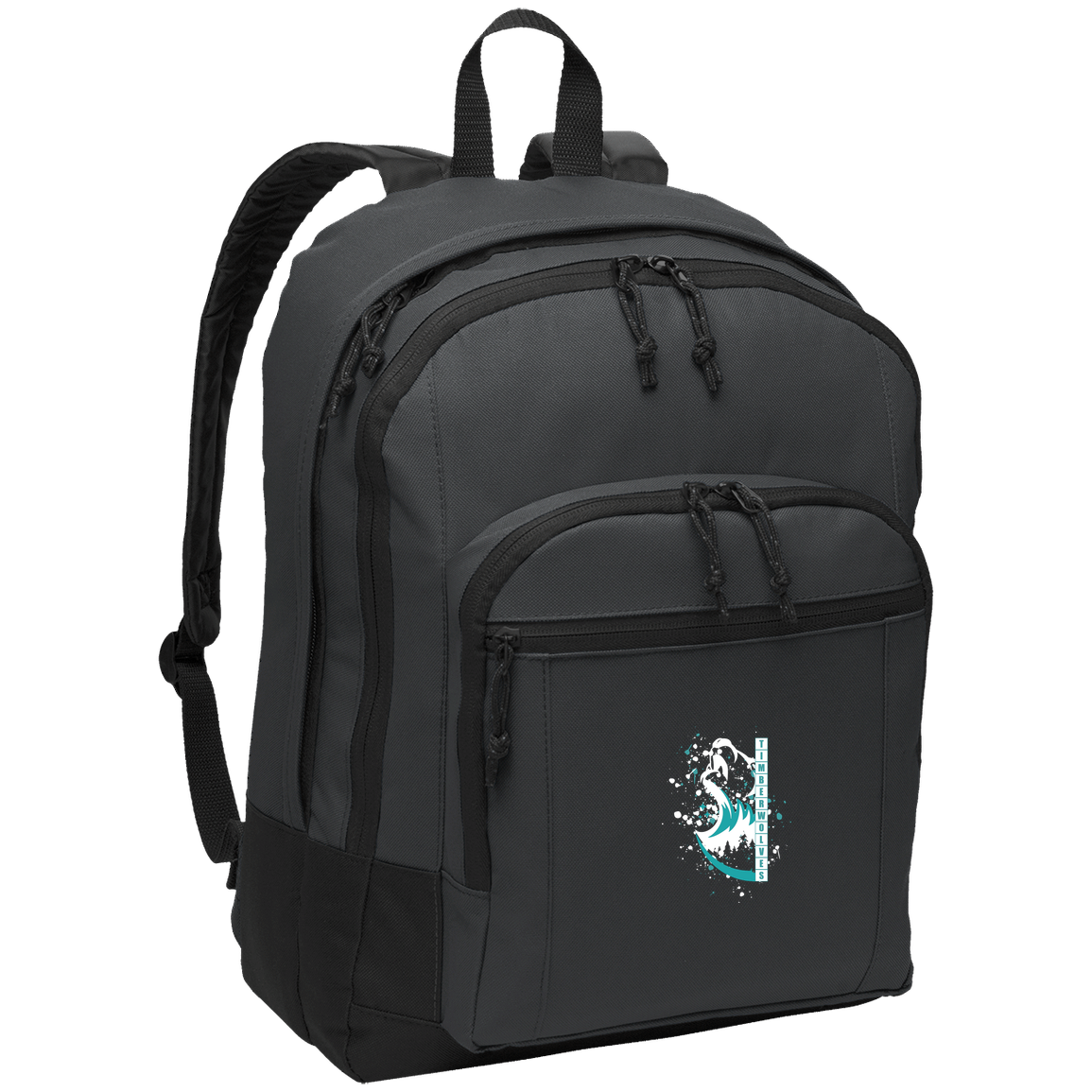 tcaps-montessori-split-mascot-white-port-authority-basic-backpack — Dark Charcoal — Front — source sha256 1a19cdbd3d5d82f1736af2df6d3e5ed0bcba3ff134eced3f79641d2827eb3063 — Color position 2