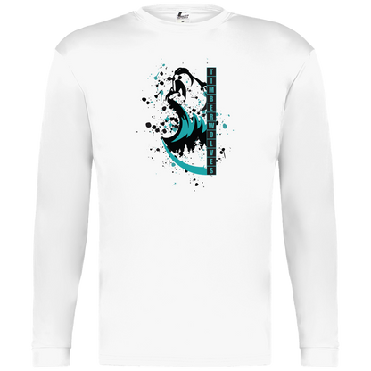 tcaps-montessori-split-mascot-c2-mens-performance-long-sleeve-tee — White — Front — source sha256 1ae75cbe1c7766fa8ae97b0167691aae81358fac922e8e5c0c4694087494aabd — Color position 4