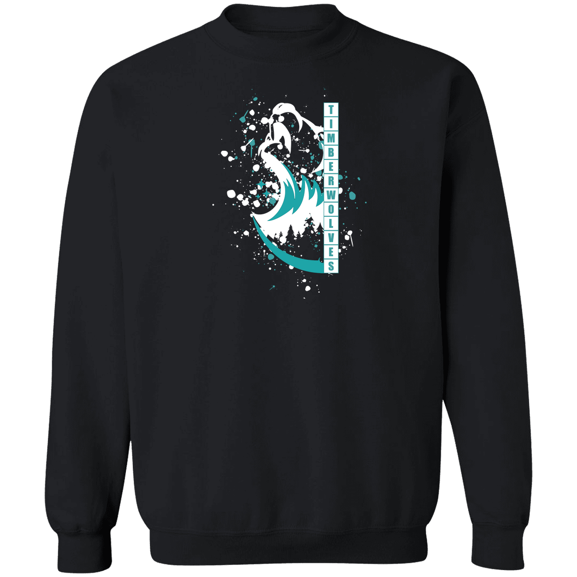 tcaps-montessori-split-mascot-white-gildan-crewneck-pullover-sweatshirt — Black — Front — source sha256 41ca07fd05d5df29f2d9e8569e034e71a976bffedd4bde1cf760fd633d8834d2 — Color position 1